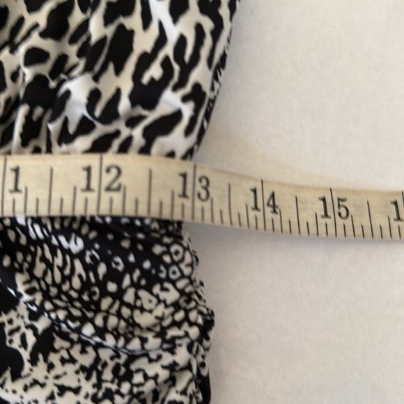AFRM Bette Long Sleeve Mini Dress Black/White Animal Print Size Small - Picture 10 of 13